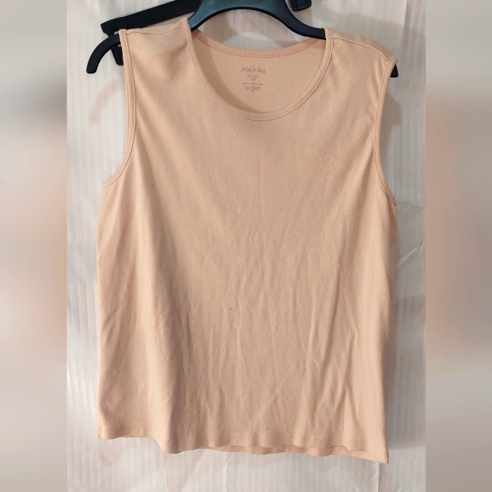 White Stag XXL (2X) Tan Fitted Tank Top